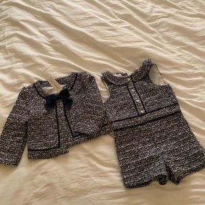 Janie and jack girls tweed suit romper jacket 4